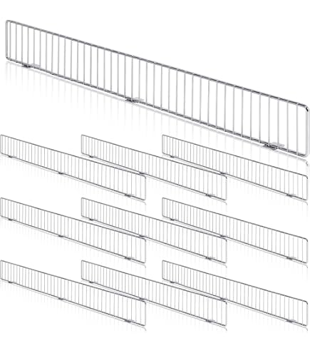 Retail Display Shelf Guard 10-Pack Clear Gondola Shelf Front Fences ...