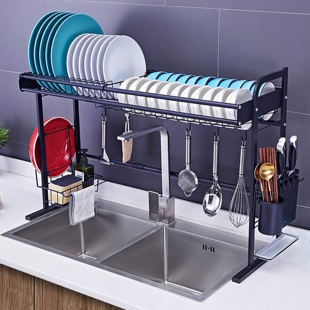 Estante para secar platos sobre el fregadero Estante de acero