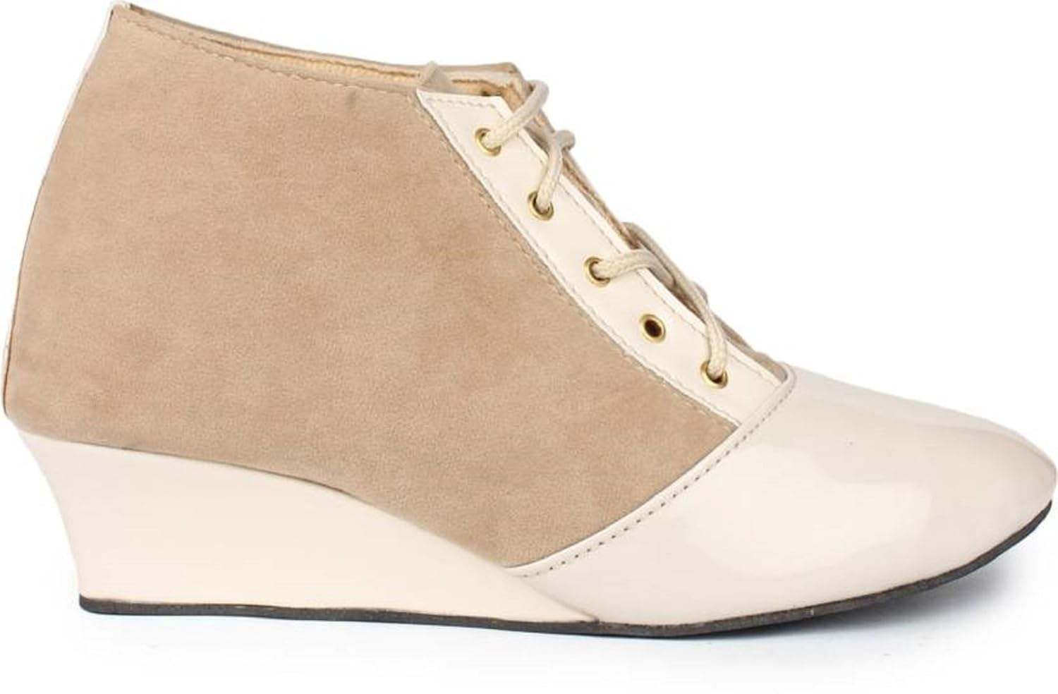 beps stylish & fashionable suede & patent ankle boot's for women