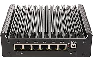 6 Port i226 2.5G Firewall Micro Appliance XL Size, Fanless Firewall Mini PC Pentium Gold 7505, HDMI, DP, Type-C, 4xUSB, AES-N