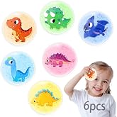 Kids Ice Packs for Boo Boos, 6 Pcs, Baby Small Gel Ice Packs for Injuries | FSA Eligible HSA, Reusable, Mini Hot Cold Compress for Body Pain Relief, Toothache, Fever, First Aid for Girl Boy (Dinosaur)