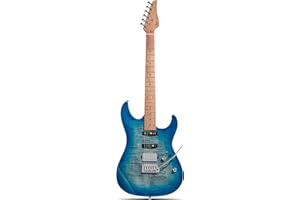 Leo Jaymz ST Pro Electric Guitar with Coil-Split, Roasted Maple Neck, Maple Fingerboard, Mahogany Body, Alnico 5 Pickups