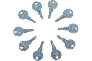 Recmod 10Pcs Keys CH751 751 Replacement Keys Universal Fitment for RV Compartments Campers Cabinet Door Hatch Locks Carts T-Handles Pickup Shells Tool Boxes Trash Laundry Chutes Sprinkler Controllers