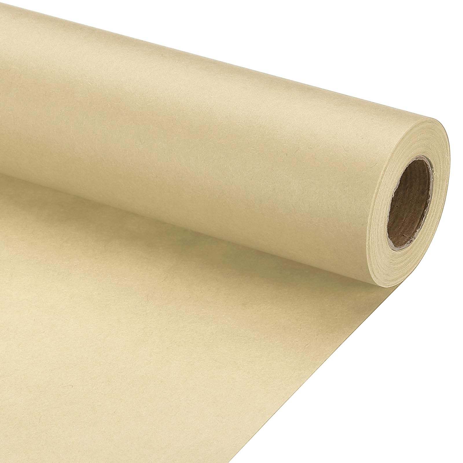 PATIKIL Wrapping Paper, 12" x 500"(42') 70 GSM Craft Paper Roll Kraft Packing Paper for Poster Bulletin Board, Gift Wrapping, Brown
