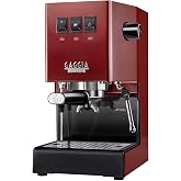Gaggia RI9380/47 Classic Pro Espresso Machine,1.3liters, Cherry Red