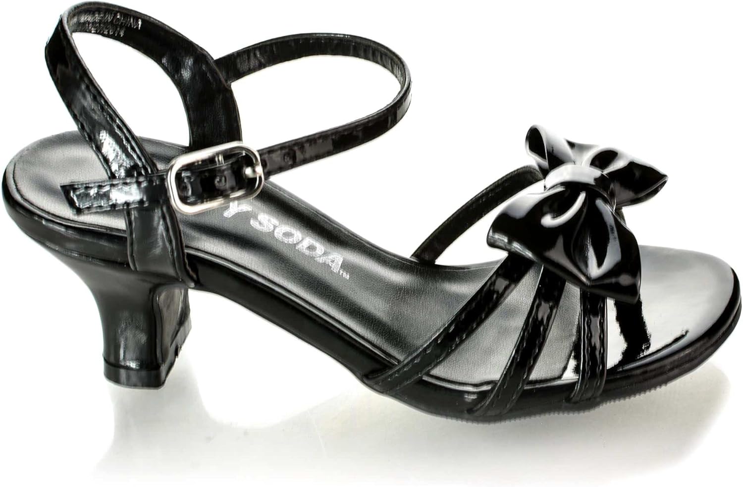 Soda Sarina 2 Childrens Girls Open Toe Slingback Block High Heel Sandals Shoes Clothing Shoes Jewelry Rayvoltbike Com