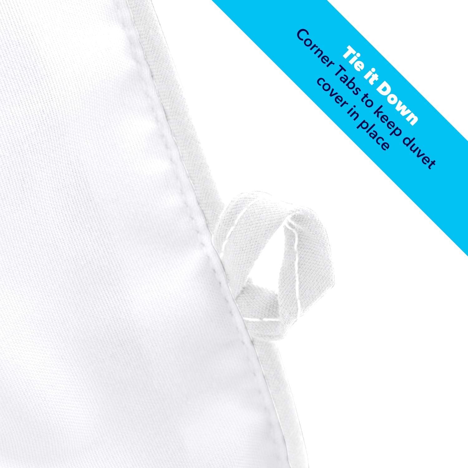 Equinox All-Season White Quilted Comforter - 88 x 88 Inches - Goose Down Alternative Queen Comforter - Duvet Insert Set - Machine Washable - Plush Microfiber Fill (350 GSM): Home & Kitchen