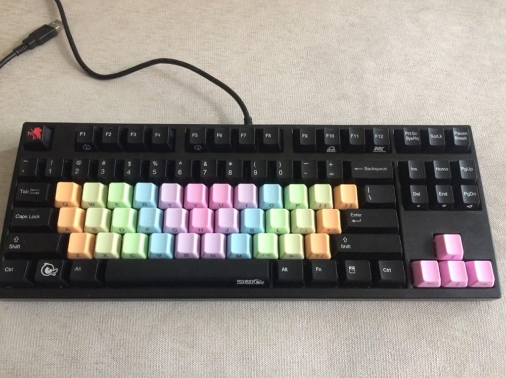 Feicuan 37 Keys Cap Cover Case ABS Colorful Replacement Keycap