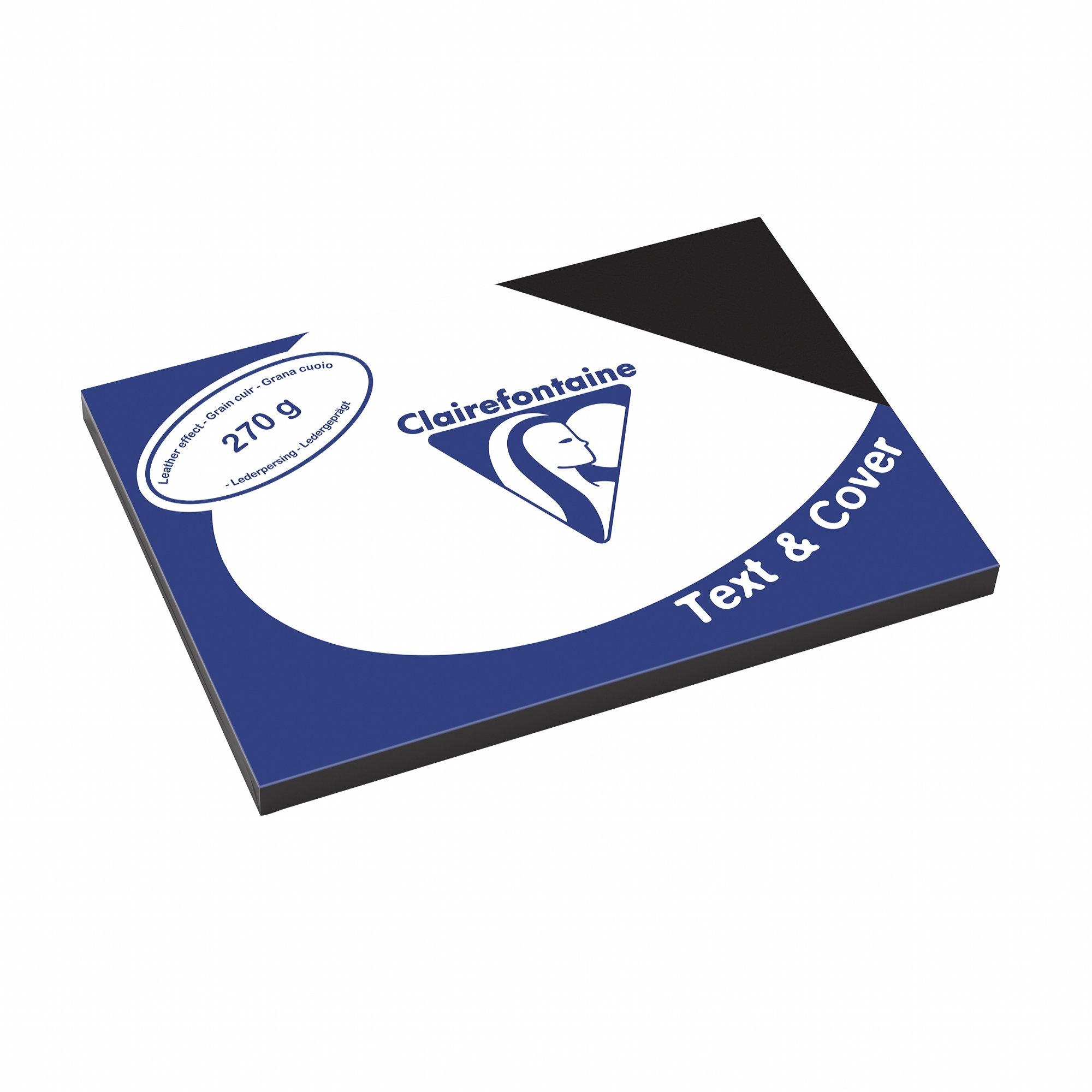 Covers Backs, Paperboard with leather-style texture, DIN A3 270 g / m ² Pack of 100 Black