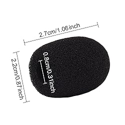 Sunmns 10 Pack Mini Small Size Lapel Headset