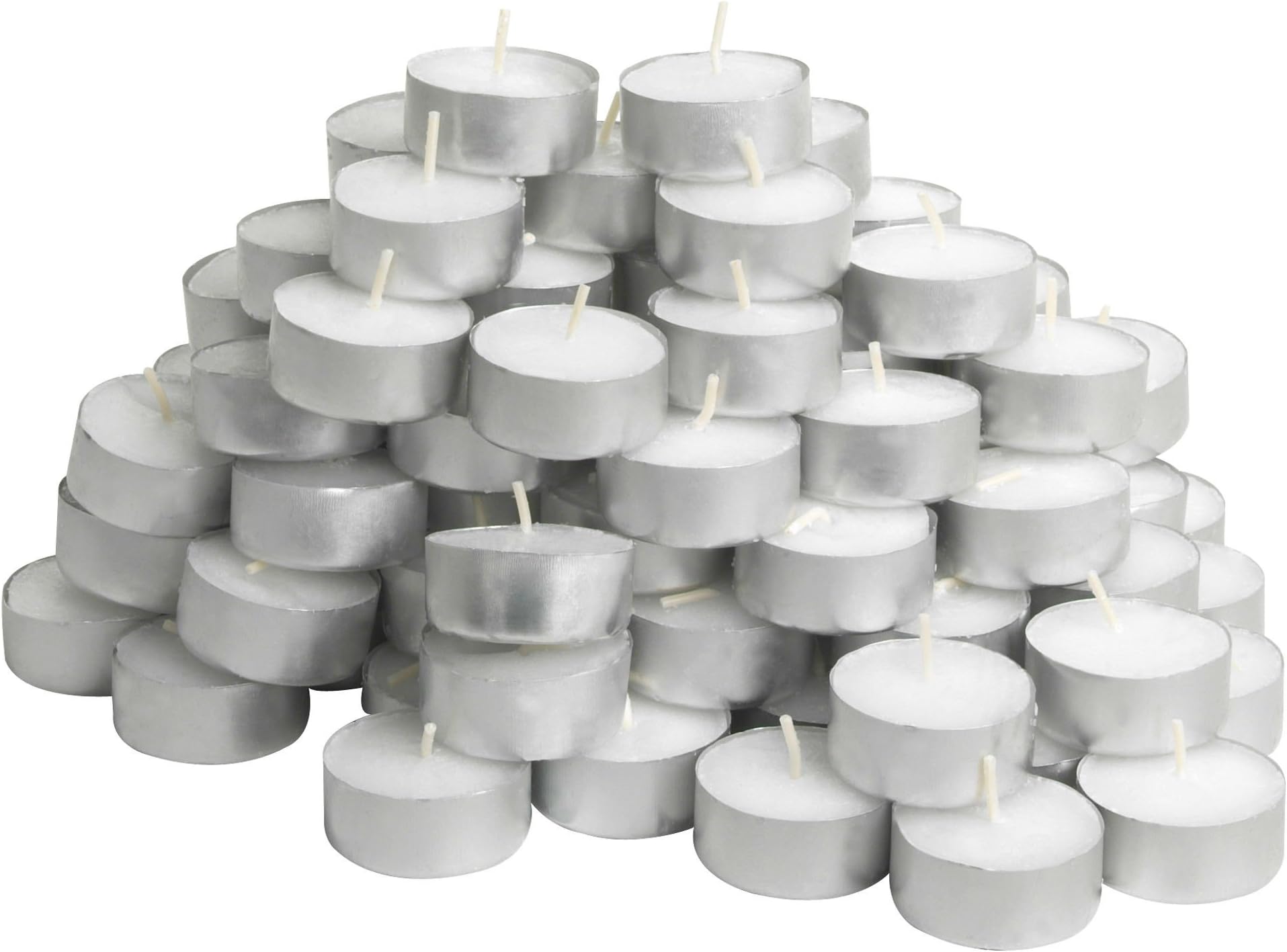GLIMMA Multipack of Tealight Candles Unscented 4 or 9 Hour Burntime IKEA (100x 4 Hour Candles)