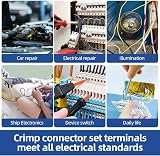 Flintronic 350Pcs Crimp Connectors 0.5-6mm² Male Female Insulated Terminal Set view 6
