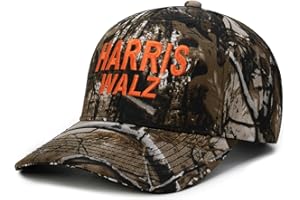 AEONDA Harris Walz 2024 Embroidered Camo Hat Kamala Harris and Tim Walz Mesh Snap Back Cap Adjustable Dad Hat