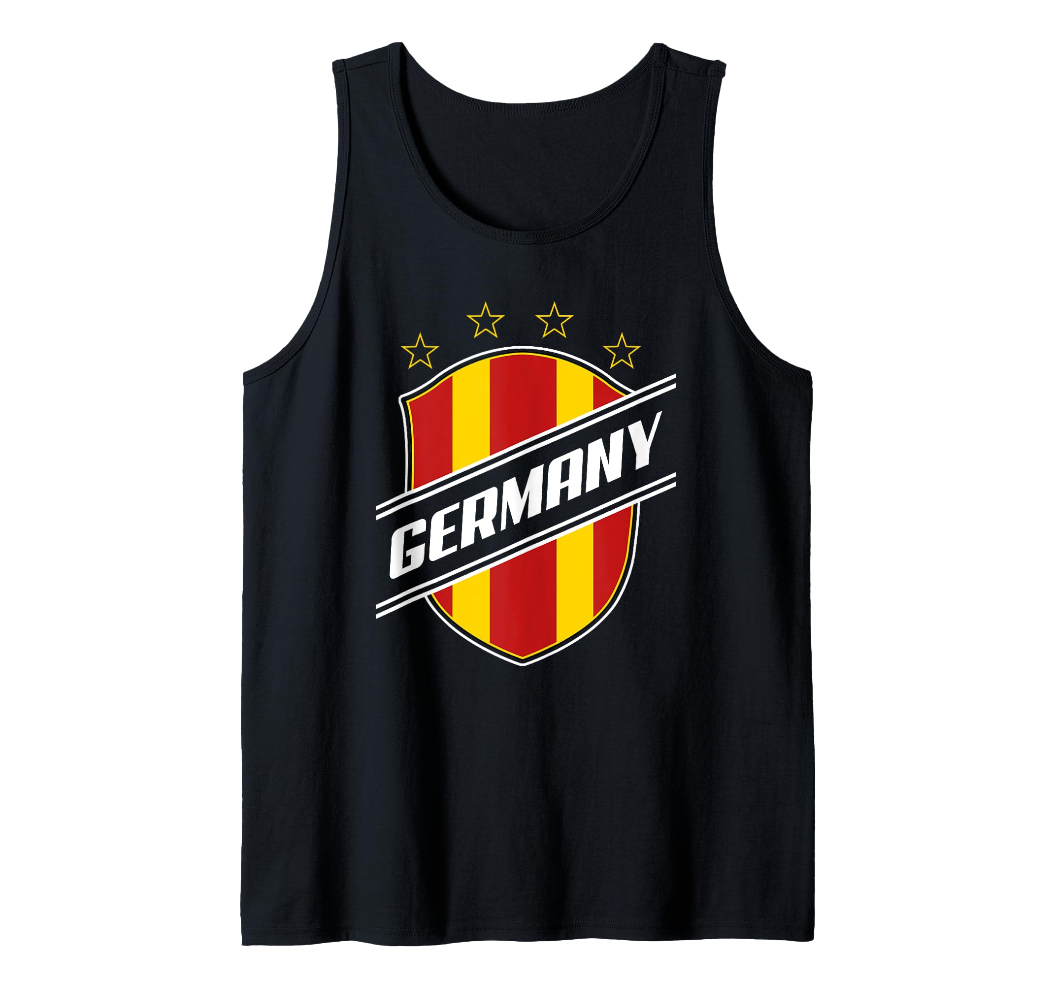 Germany Football Club Text Stripe Tank Top