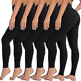 VALANDY High Waisted Leggings for Women Stretch Tummy Control Workout Running Yoga Pants Reg&Plus Size