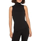 NIC+Zoe Womens Perfect Knit Rib Turtleneck Tank