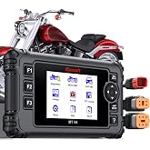 iCarsoft MT V6 Motorcycle Diagnostic Scan Tool for Harley, 57 Reset Services, 43 Actuation Test, Battery Test, All Motorbike System Diagnose, Read/Clear Codes, Live Data,Also Car OBD2 Diagnose