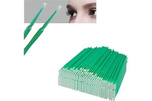 Disposable Makeup Applicators 500pcs, Micro Brush Applicators Lash micro swabs, Microswabs, micro brushes, (Head Diameter: 2.
