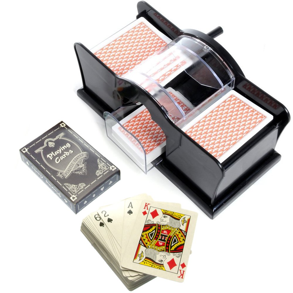 Brimtoy Manual playing card shuffler with cards