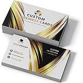 Custom Business Cards Customizable with Logo Personalized Paper Cards Customize 1000 500 200 100 for Small Business Customized Waterproof Double-Sided Printing