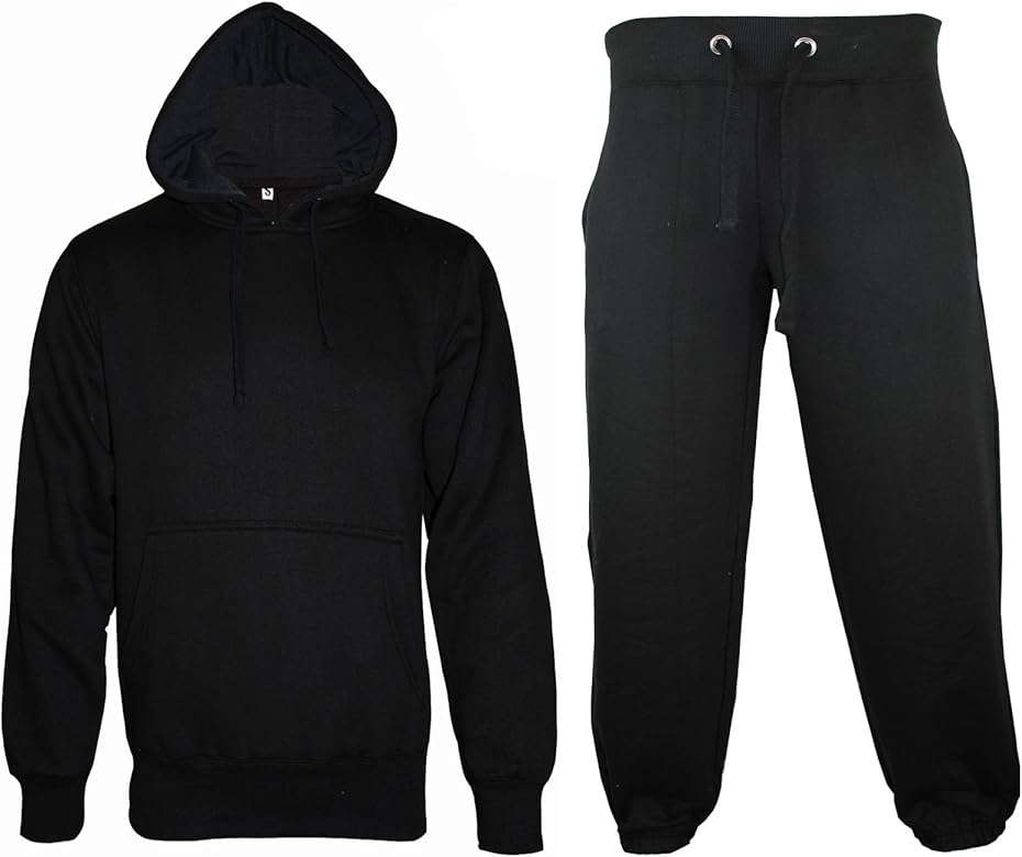 plain black tracksuit mens