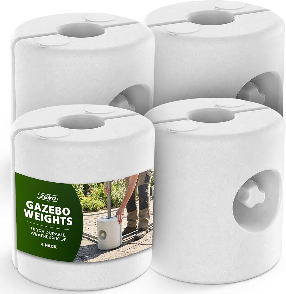 ZENO Gazebo Weights Set of 4 Heavy Duty Garden Weights for Gazebos Tents