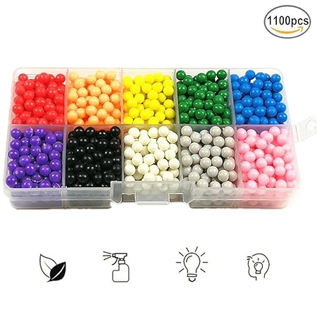 Byou Aqua Beads Kitlavoretti Manuali Per Bambini 10 Colori 1100 Perline In Scatola Di Plastica Con Utensili Per Bambini Crafting Educativo Giocattoli