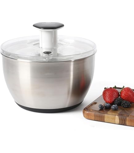 Amazon.com: OXO Stainless Steel Salad Spinner & Good Grips Large