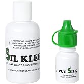 Cue Silk Bundle of 2 items: Sil Kleen Pool Cue Shaft and Ferrule Cleaner 1 oz Bottle &amp; Cue Silk Pool Cue Shaft Conditioner &frac14; oz Bottle