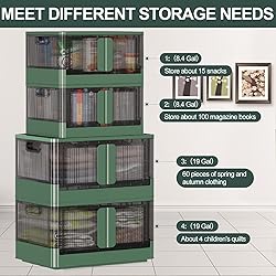 Sineda Storage Bins with Lids - 8.4 Gallon