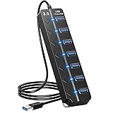 ONFINIO USB Hub 3.0, 7-Port USB Hub Splitter with