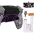 eXtremeRate Back Paddles Programable RISE4 V3 Remap Kit for PS5 Controller BDM-030 040 050 Models, Upgrade Board Textured White Redesigned Bottom Shell 4 Back Buttons Set for PS5 Controller