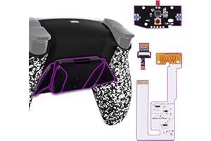 eXtremeRate Back Paddles Programable RISE4 V3 Remap Kit for PS5 Controller BDM-030 040 050, Upgrade Board Textured White Rede