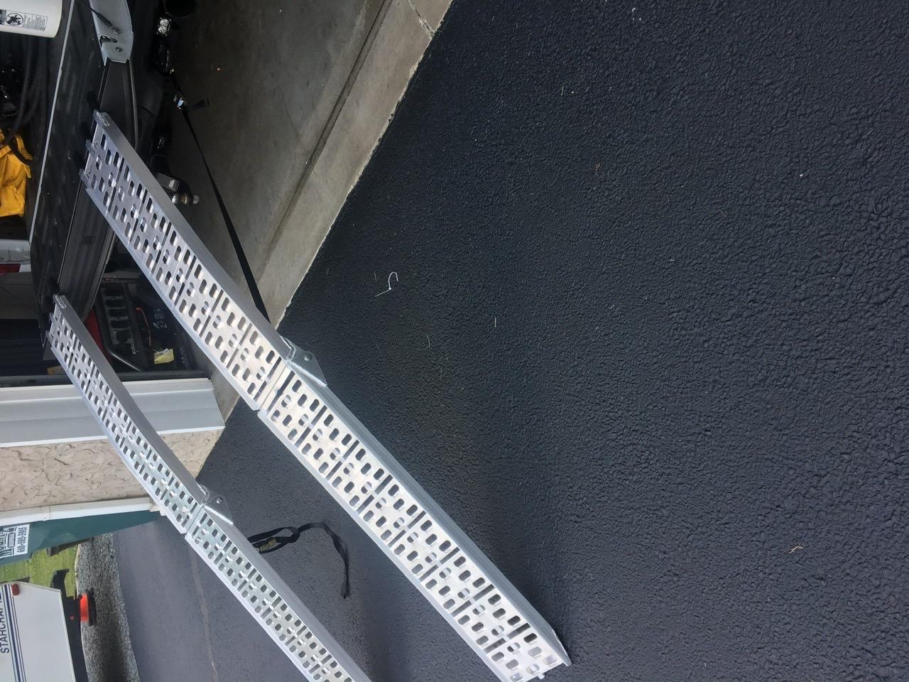 1500 lbs Pickup Truck Ramps Foldable Tailgate Heavy Duty Aluminum 1