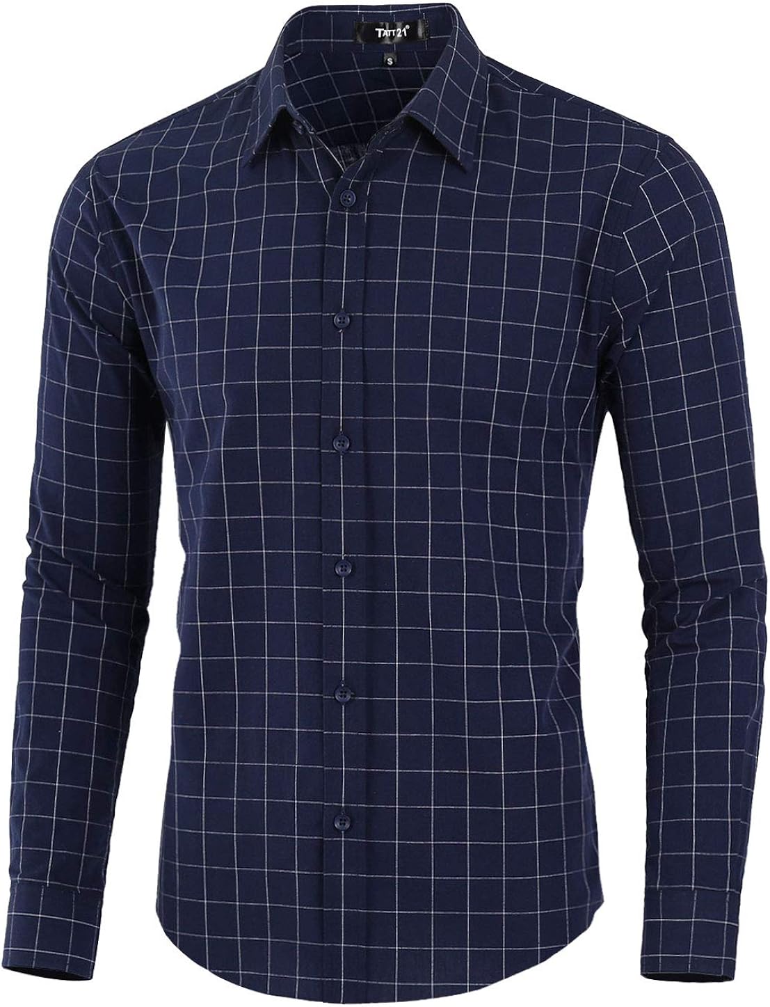 long sleeve check dress