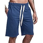 Arloesi Men's Casual Cotton Athletic Shorts