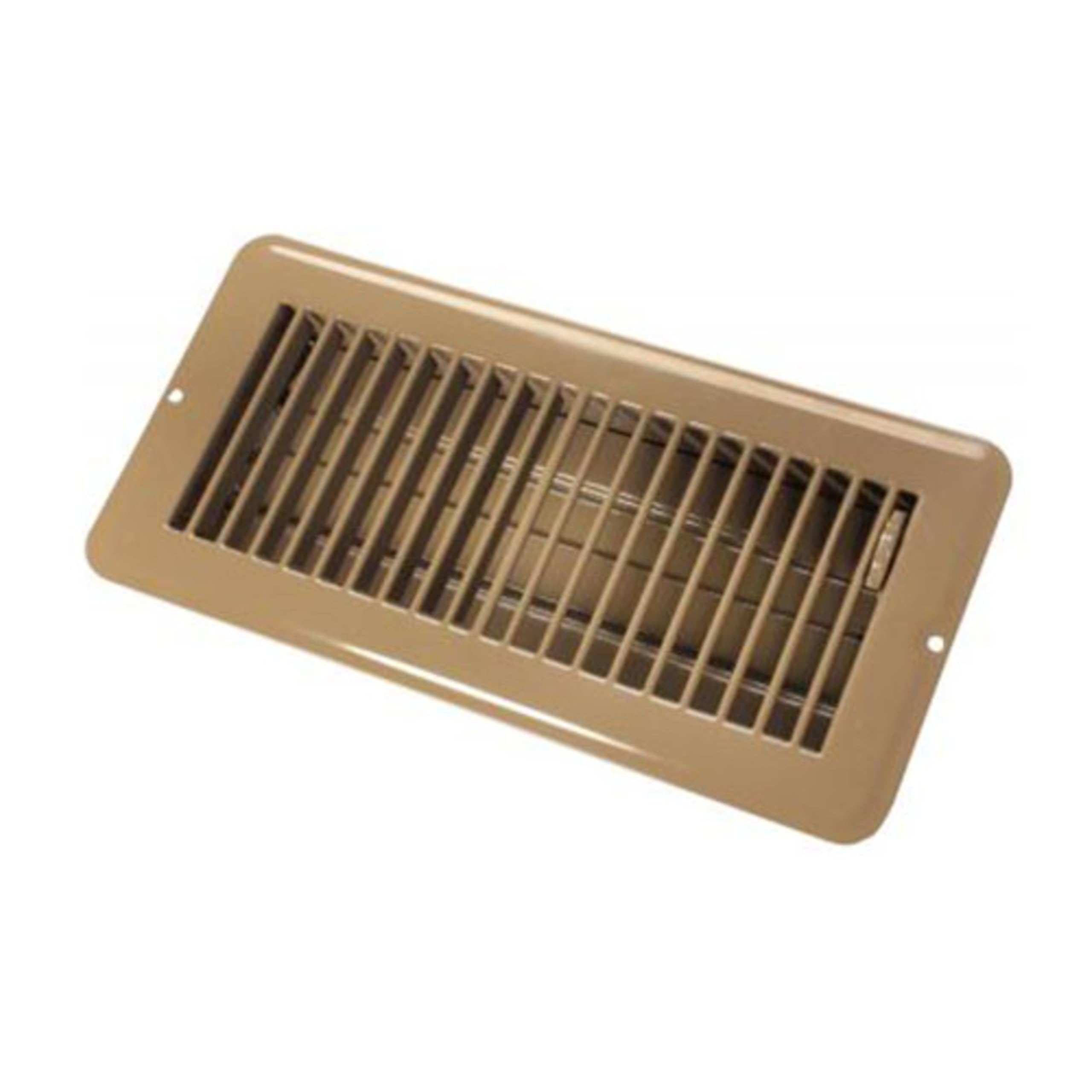 JR Products 02-29015 Dampered Floor Register - 4" x 10", Brown