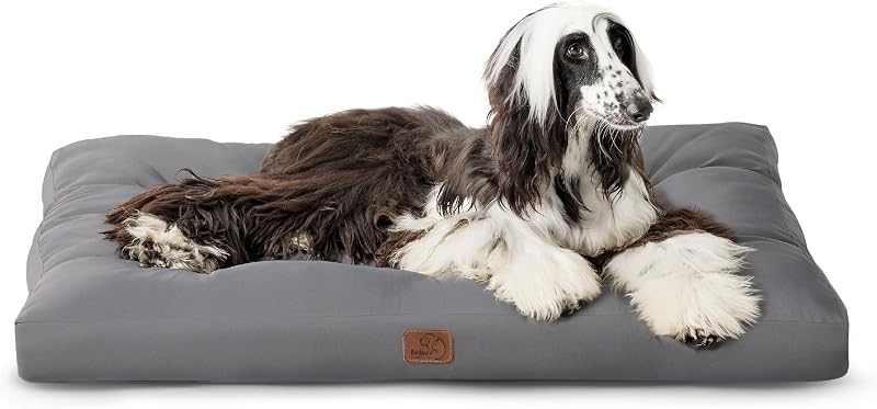 Bedsure Large XXL Washable Dog Bed 120x90x10cm Grey Oxford Fabric
