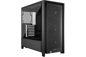 CORSAIR Frame 4000D RS Modular High Airflow Mid-Tower PC Case – 3X CORSAIR RS Fans – InfiniRail™ Fan Mounting System – Fits M