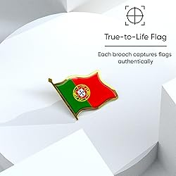 Portugal Flag Lapel Pin - Enamel Metal National