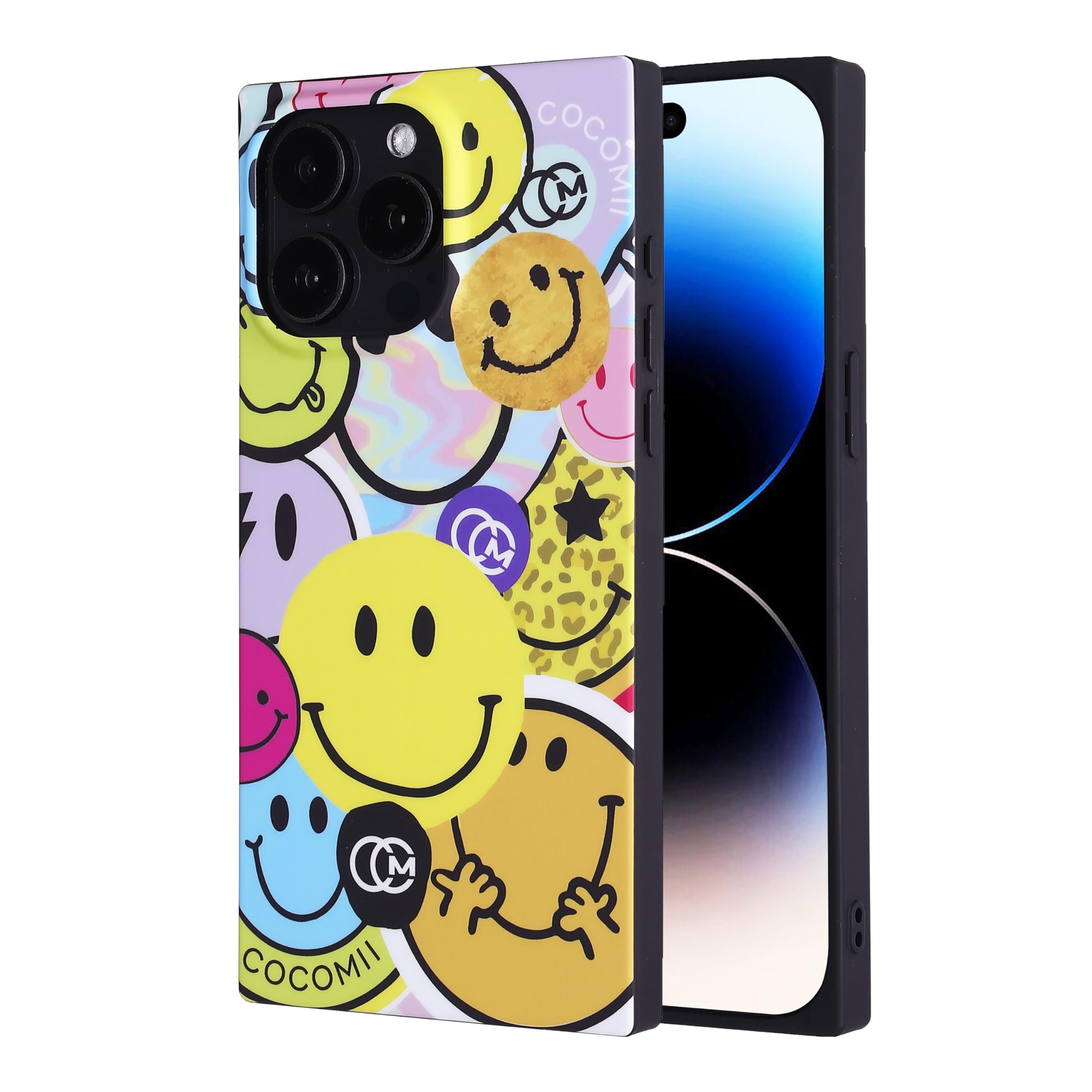 Photo 1 of Cocomii - Rectangle Case Compatible with iPhone 12 Pro Max/13 Pro Max - Fashion Forward Design, Timeless Pattern, Women Girls Men, Protective Case for iPhone 12 Pro Max/13 Pro Max 6.7 inch, Emoji