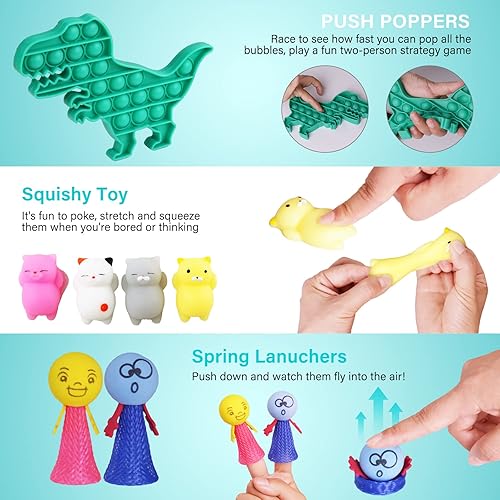 Fidget Toys Pack, 60PCS Stress Anxiety Relief Fidget Toys Set