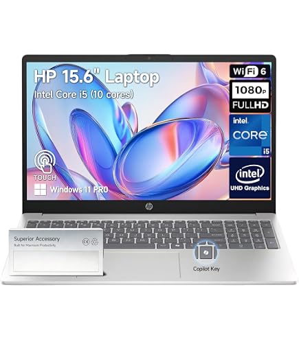 Amazon.com: HP 15 Inch Touchscreen Laptop Computer, 15.6 FHD IPS