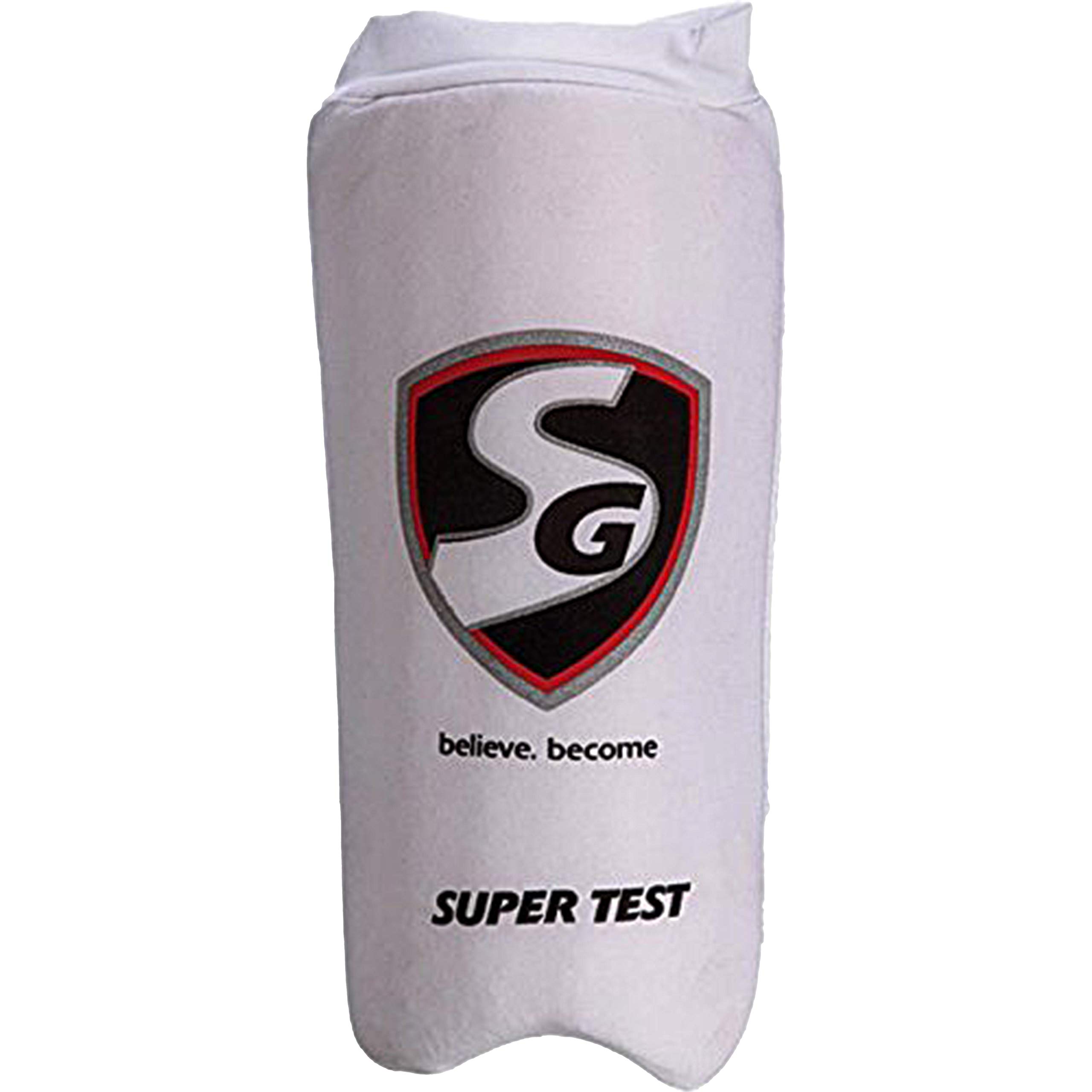 SG Super Test Cricket Elbow Guard | White | Size: Youth | Elbow Protector