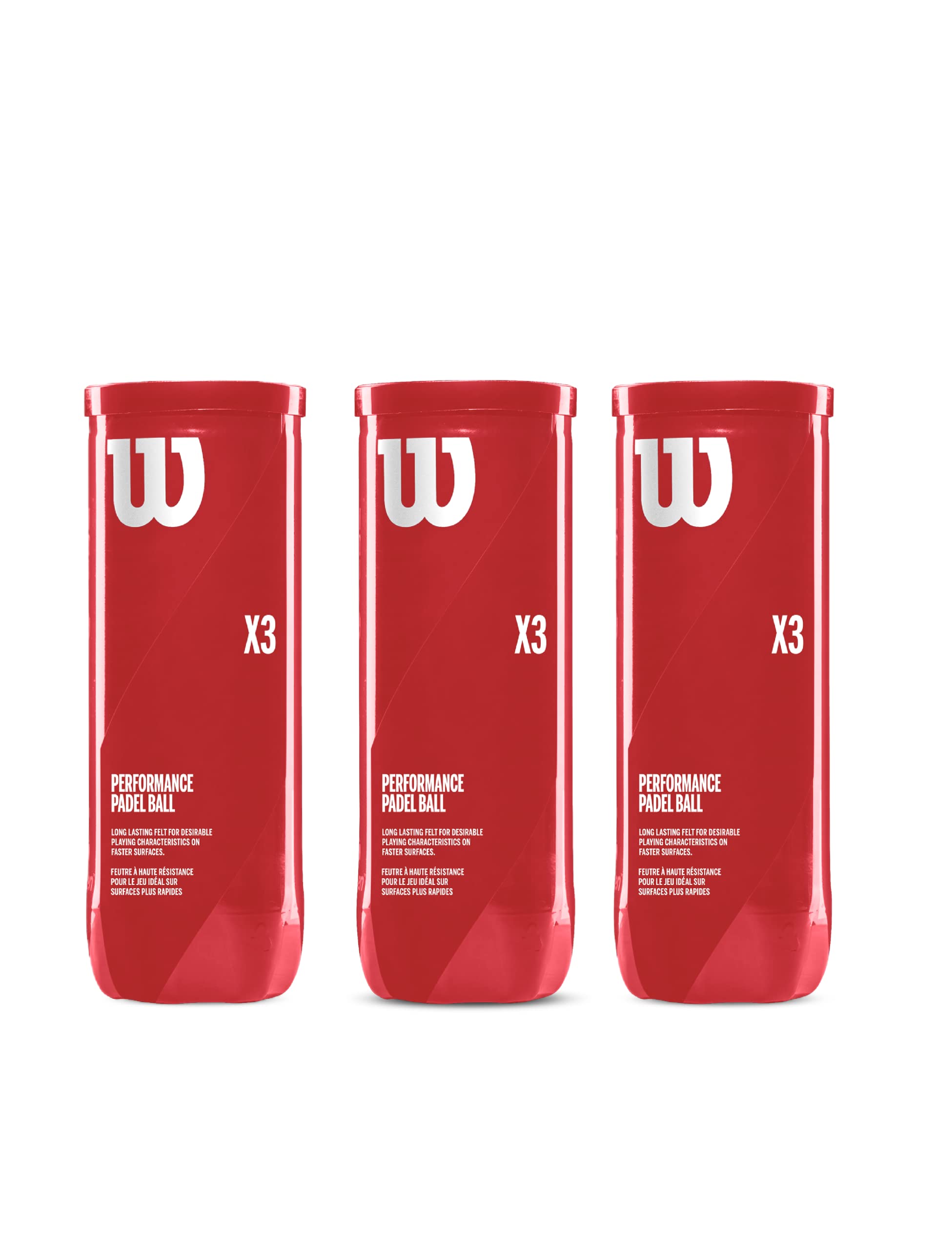 Wilson Padel Balls X3 Padel Pack 9 (3 x 3)