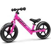 ZIFFY JOVA 12 Inch Balance Bike for 2-5 Years Old, No-Pedal Kids Balance Bike Toy, Lightweight Steel Frame, Sporty Outdoor Gift for Boys &amp; Girls