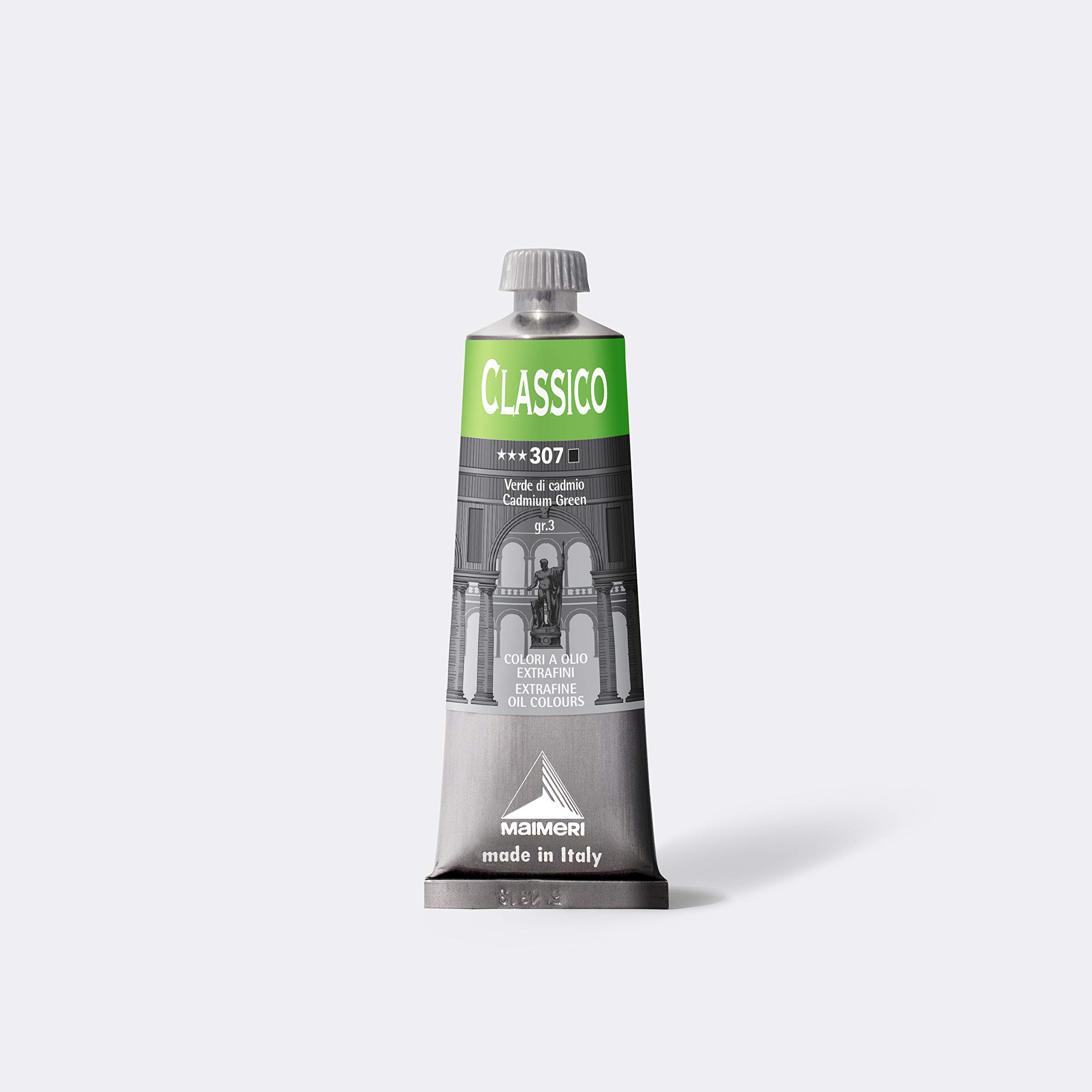 MAIMERI Classico 60ml Extra Fine Artist Oil Colour, Cadmium Green