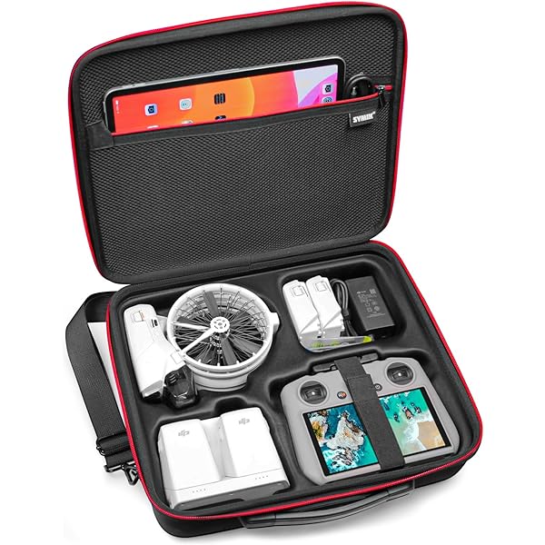 Hojalis RC Mini 2 SE Custodia Impermeabile, Tasche Portatili per DJI Mavic 2, Grande Capacità PU Cuoio Storage Bag