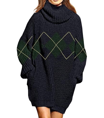 pink queen women's loose turtleneck oversize long pullover sweater dress High Neck Batwing Sleeve Shift Short Dresses Baggy Knit Party Outfits with Pockets Dark Red M at Amazon Women's Clothing store natural wool for a Length:Regular (33 Inches) Mermaid Square Neck Puff internal_type:LSW4649