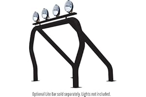 Go Rhino 9109370SSB Bed Bars Complete Kit - Single Bar/Single Kicker (Between Wheel Wells) - Black for 79-11 Mazda, Isuzu, GMC, Ford, Nissan, Toyota, Jeep